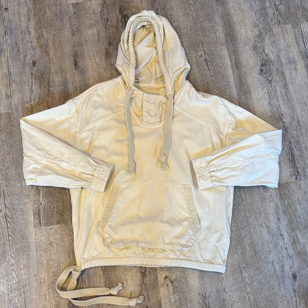 American Eagle Outfitters Beige Button-Up Jacket